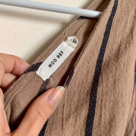 Mod Ref The Matilda Navy/Tan Jumpsuit - Picture 7 of 9